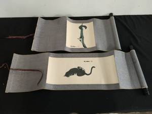 Two Asian Style Scrolls