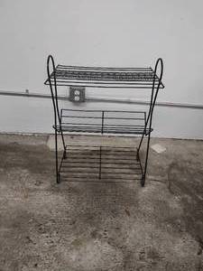 Vintage Metal Record Caddy