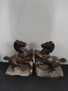 Brass Horse Bookends