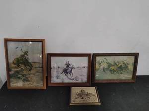 Four Old West Cowboy Prints
