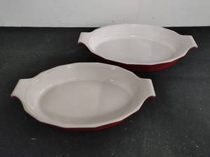 Two Emile Henry Williams Sonoma Casserole Dishes