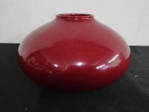Red Amano Low Boy Style Vase