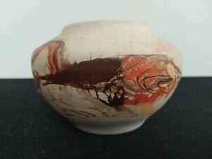 Native American Ceramic Low Boy Pot