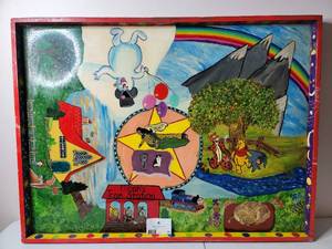 lot 91 image: One-of-A-Kind Hand Painted Art