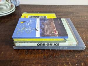 lot 109 image: 5 Vintage Art, Photography & Sports Books-Fly & Spin Fishing American Snapshots Ansel Adams Orr on Ice by Bobby Orr Great Photographic Essays From Life