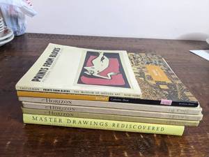 lot 110 image: 6 Vintage Art Books-Prints From Blocks Klimt Horizon 1976 Horizon Autumn Spring 1976 Horizon Winter 1976 Master Drawings Rediscovered