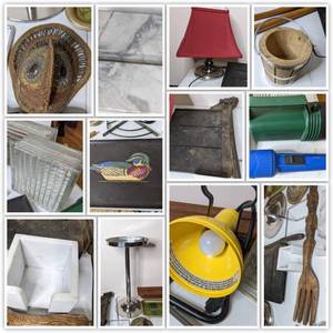 lot 159 image: Unique Collection of Vintage Home Tools & Decor