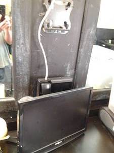 lot 17 image: Insignia LCD TV Model# NS-LCD19-09. Lot 13