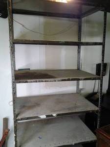 lot 112 image: Utility Metal Storage Shelf 