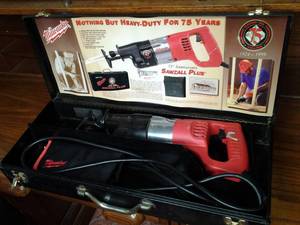 lot 149 image: Heavy Duty Milwaukee Sawzall Plus 75th Anniversary Edition
