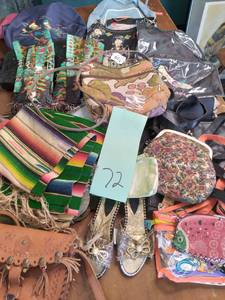 lot 72 image: Beautiful Native Themed Attire, Handbags and Purses