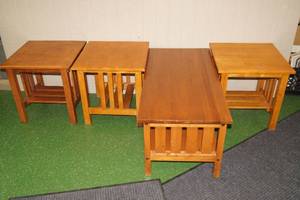 lot 85 image: Wood Coffee and Side Tables