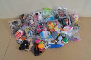 lot 129 image: Assorted Happy Meal Type Toys - Barbie, Science, Battlebots