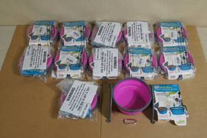 lot 169 image: Medium Dog Collapsible Travel Bowls