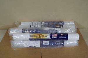 lot 196 image: 8 Rolls of Plast-O-Mat Ribbed Shelf Liner