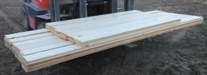 lot 1 image: Knotty Pine 8 In. 10 X 6 Foot Lengths, Actual Usable Measure Is 7 In.