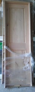 lot 10 image: Interior Pre-hung Door 24  Knotty Alder.
