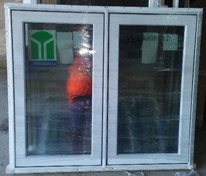 lot 12 image: Minnkota Mulled Window (Pair) 47.5 W x 44 H, Casement Windows & Nailing Fin.
