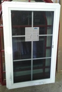 lot 22 image: Casement Window 29.5 X 48 Brown Ext, White, Int., Nailing Fin.