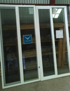 lot 33 image: 2 Matching Slider Windows. 71.5 X 34.5,