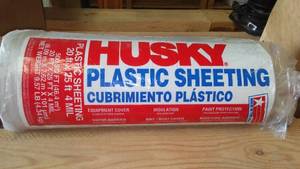 lot 45 image: Husky Plastic Sheeting 20 ft. x 25 ft.  4 Mil.