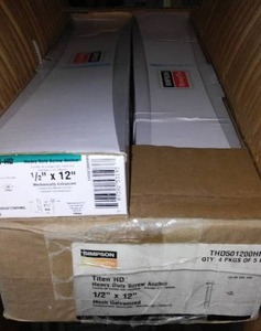 lot 92 image: Heavy Duty Screw Anchors  X 12 , 4 x 5-20