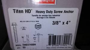 lot 96 image: 38 x 4 in. Easy Set Anchors (3 Boxes  150)