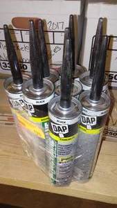 lot 120 image: DAP Caulk (8) Polyurethane - Black.