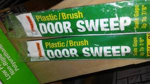 lot 156 image: Frost King Door Sweeps (2) Up To 3 ft.  Doors.