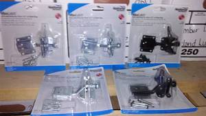 lot 219 image: National Gate Latches Silver & Black.