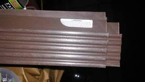 lot 360 image: Garage Door Rubber Edge Kit, (6) 7 Foot, Brown, Vinyl.