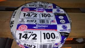 lot 228 image: Romex 142 Electrical Wire 100 Ft