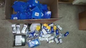 lot 234 image: Electrical Boxes, Switches, outlets and more.
