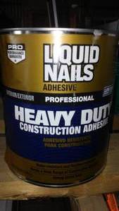 lot 258 image: Liquid Nails Construction Adhesive, One Gallon.