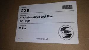 lot 274 image: 24 X 4 in.  Venting 50