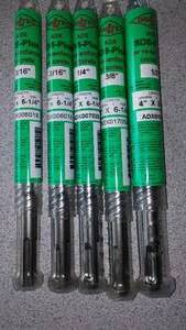lot 300 image: Driltec SDS Plus Re - Enforced Concrete Bits