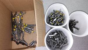 lot 320 image: Misc. Loose Drill Bits- Bulk Square Torx.