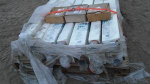 lot 471 image: Synthetic Porch Posts (15) 8 ft. With Hardware.