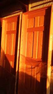 lot 479 image: Bayer LH 6 Panel Oak Door (2) 28 in.