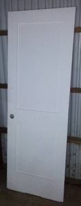 lot 496 image: 28 in. X 80 Interior Primed Door.