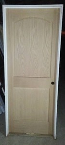 lot 501 image: 32 in. Bayer Pre-Hung Interior Door Oak