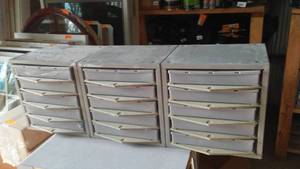 lot 608 image: Metal Parts Drawers & Hardware (3)