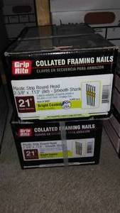 lot 623 image: Collated Framing Nails, 2 Boxes