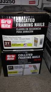 lot 625 image: Collated Framing Nails, 2 Boxes
