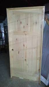 lot 646 image: 36 in. Knotty Pine Pre-Hung Door. Bayer