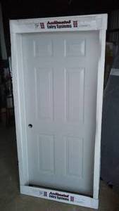 lot 647 image: Bayer Exterior Pre-Hung 36 in. Door.