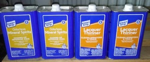 lot 580 image: 4 Quarts Mineral Spirits & Lacquer Thinner