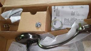 lot 586 image: Outside Handle Set - Fancy Brushed Nickel