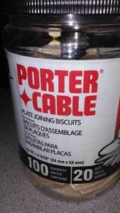 lot 711 image: Porter Cable Woodworking Biscuits.