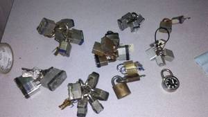 lot 717 image: Misc. Padlocks with Keys.